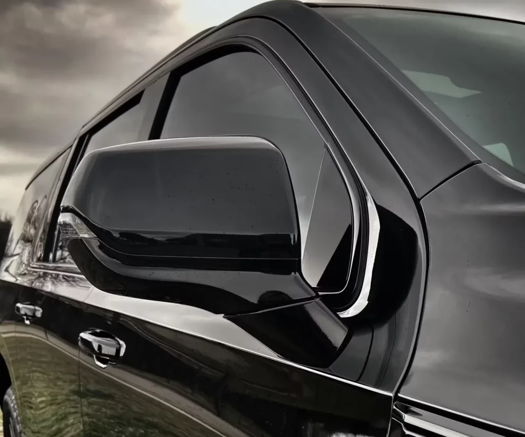 Side mirror and trim chrome delete detail — South Yorkshire